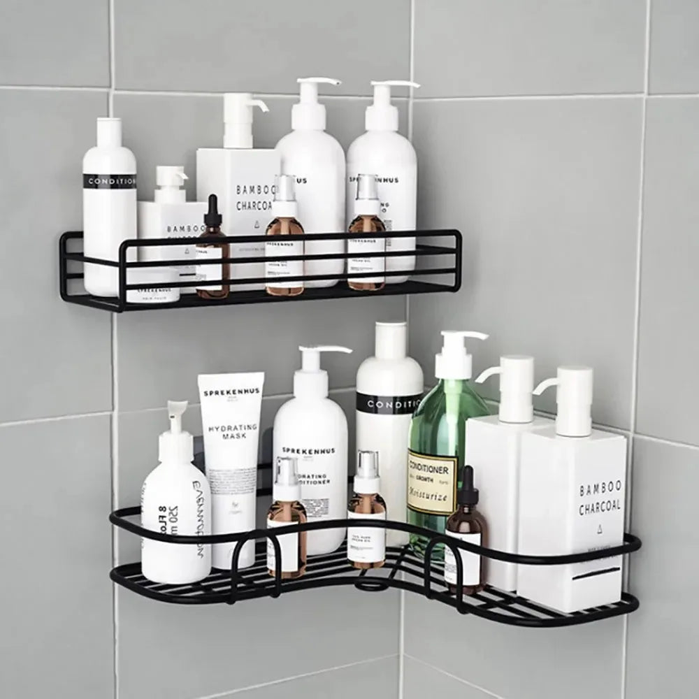 Bathroom Shelf: Wall Mounted No-Drill Shower Organizer