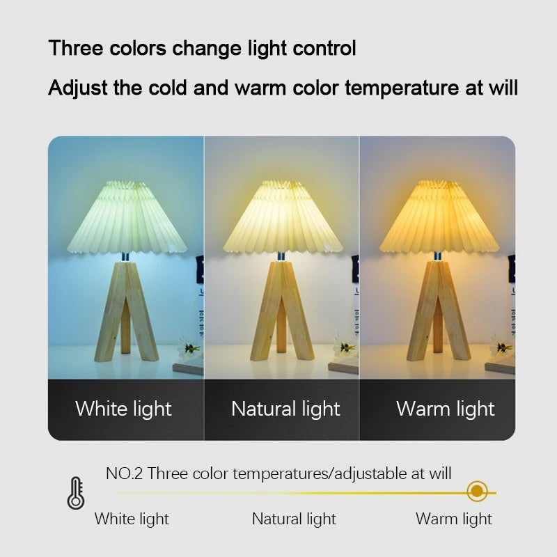 LED Table Lamp: Dimmable Chinese Style USB Night Light