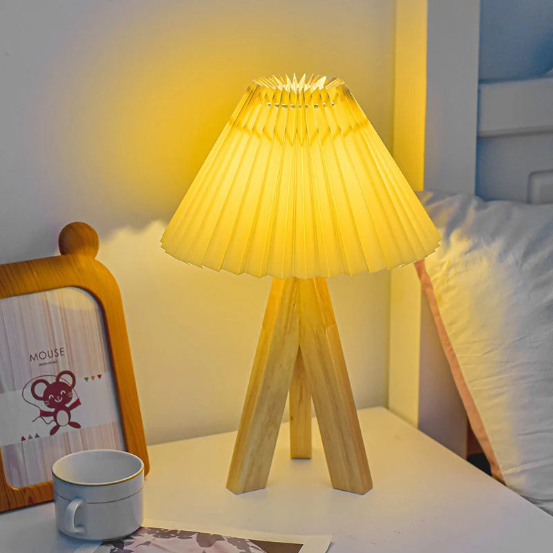 LED Table Lamp: Dimmable Chinese Style USB Night Light