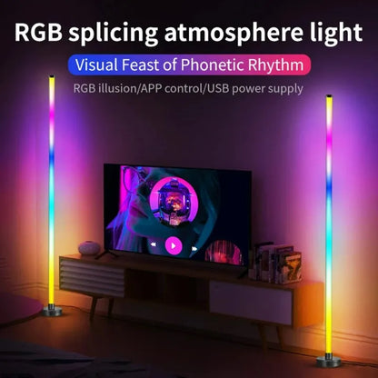 LED RGB Floor Lamp: Remote & App Control, Music Sync