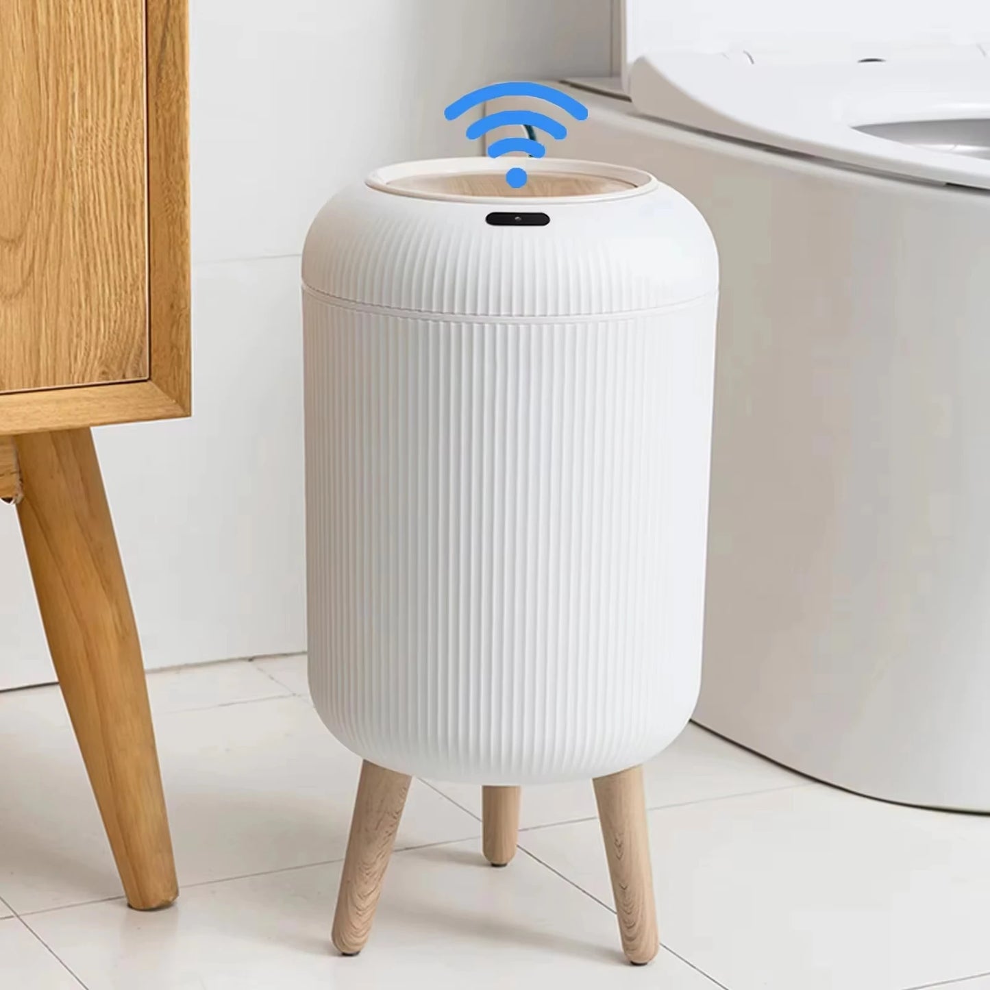 Automatic Trash Bin: Motion Sensor, Waterproof Kitchen Can